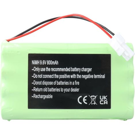 Batterie 9,6 V 800 mAh 2400720 pour M3 HR15/51, Moteur de Portail et de Porte de Garage, opérateur de Portail battant et Moteurs 500 3S IO/ 3000 (1/5)
