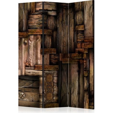 Paravent 3 Volets "Wooden Puzzle" 135x172cm (1/2)