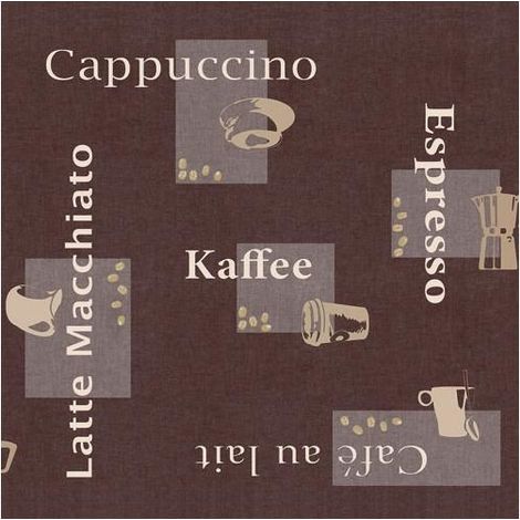 Nappe Ronde D-c-fix Manhattan Cappuccino Nappe Ronde Anti-tache Effet Cappuccino Choco - D-c-fix