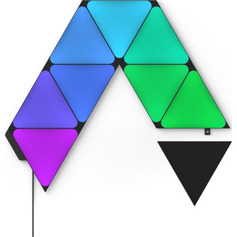 Nanoleaf Shapes Ultra Black Triangles Kit Lumineux Noir (1/5)
