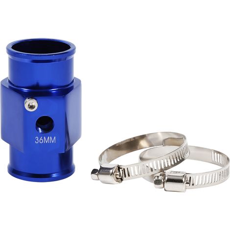 Tuyau adaptateur 36mm bleu pour capteur de température d'eau, joint de radiateur, jauge de sonde de liquide de refroidissement (1/5)