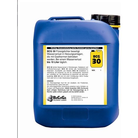 Líquido sellador BCG 30E - fuga 10 L/24H - botella de 1,0 L