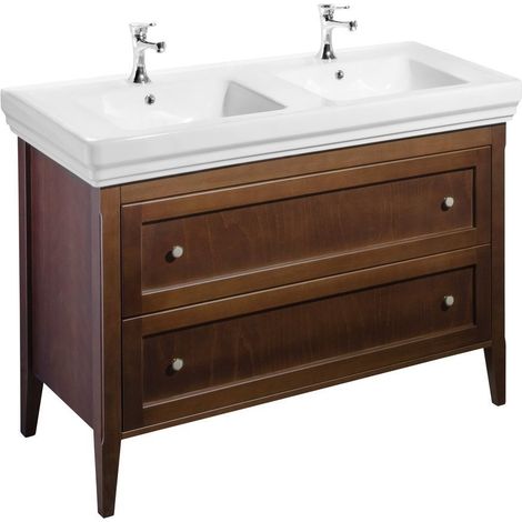 Meuble sous-vasque CROSS 116x77,5x49,5cm, hêtre (1/4)