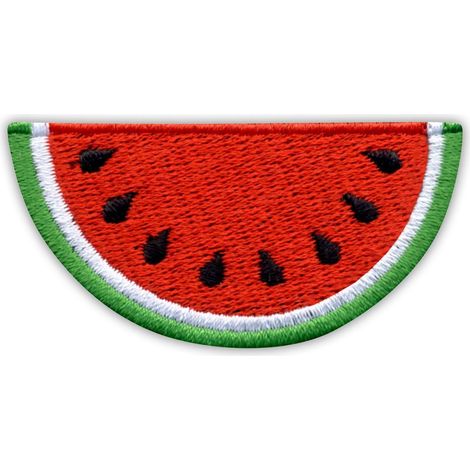 Wassermelonen-Aufnäher – süße und saftige Frucht – Magnetische Rückseite – Gestickter Aufnäher/Abzeichen/Emblem