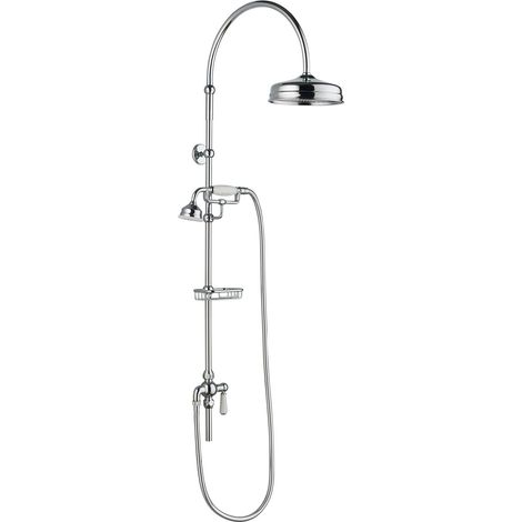 Hudson Reed Deluxe Grand Rigid Riser Kit with Handset and Shower Head (1/2)