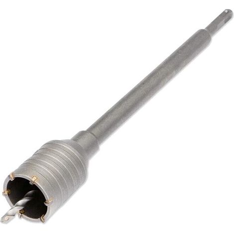 Fresa A Tazza Per Muro 50 Mm Asta Prolunga 50 Cm Da Trapano Sds Plus