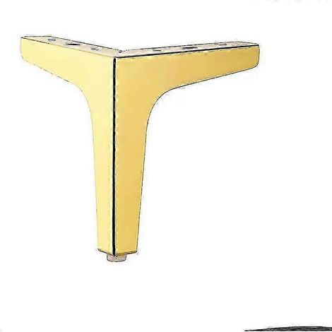 Pieds de meubles en métal poli et électroplaqué, pieds de canapé, pieds de table, pieds d'armoire, ensemble de 4 pièces 2025 (1/5)