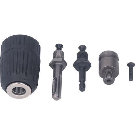 Mandrin de perçage à main ABS allié 2-13mm précision élevée auto-serrant fileté avec 3 adaptateurs pour bois (1/5)
