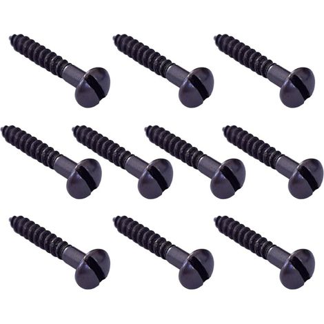 – Lot de 10 vis à bois M3 20mm en bronze vieilli – Tête ronde fendue – Pour meubles anciens et restauration – Fixation esthétique durable (1/3)