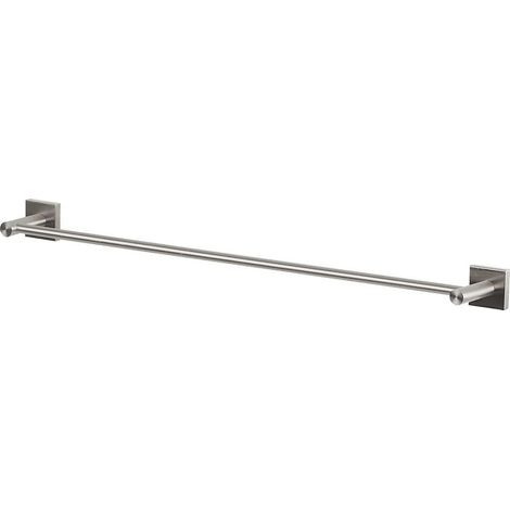 Toallero de pared de acero inoxidable NYOSTEEL 60cm Metalizado Spirella