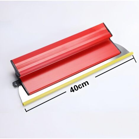 Lame à lisser, 40 cm couteau a enduire,Grattoir à Cloisons Sèches Professionnel, Outil Spatule de Revêtement en Acier Inoxydable avec pour Le Lissage et La Finition du Revêtement de Béton (1/5)