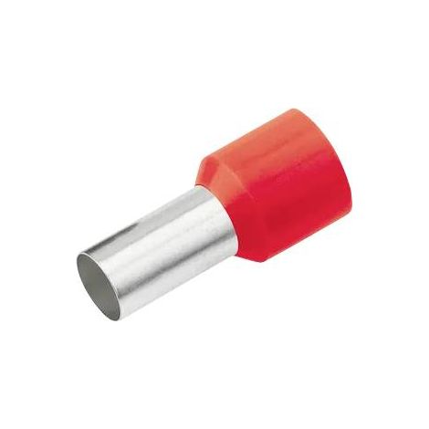 Cimco 187113 Embout simple d'extrémité de câble 1 mm² partiellement isolé rouge 100 pc(s)