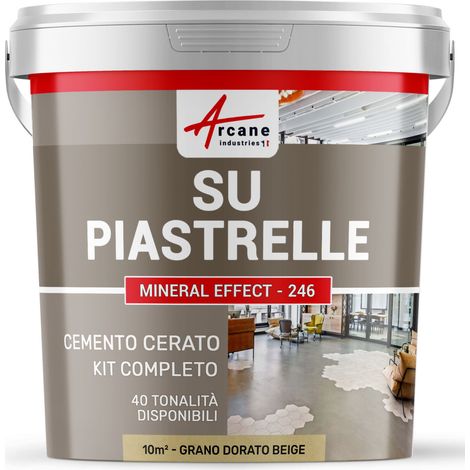 Microcemento su piastrelle - 10 m² (in 2 strati) Grano Dorato Beige - ARCANE INDUSTRIES