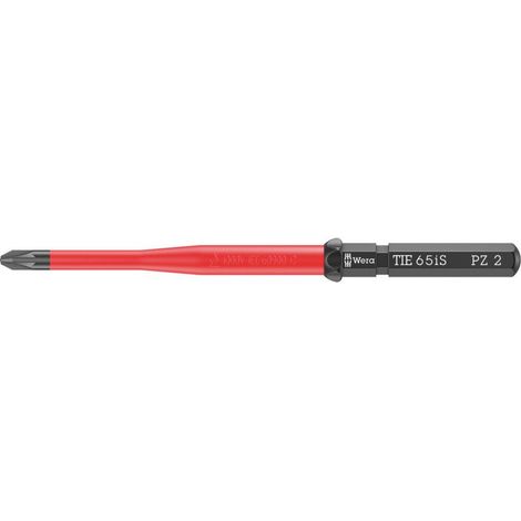 Wera VDE Wechselklinge für Pozidriv-Schrauben, Kraftform Kompakt VDE 65 iS Take it easy, PZ 2 x 157 mm