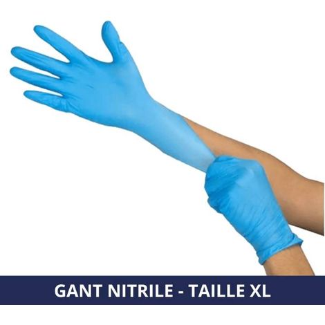 FILFA FRANCE - Gant nitrile non poudré - Bleu - Taille XL - x100 (1/5)