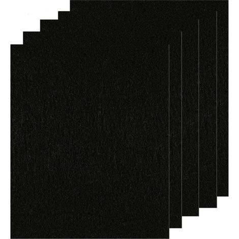 5 Patins En Feutre Noir 30x20cm 4mm Auto-adhésif Pour Chaises Meubles Bricolage (1/5)