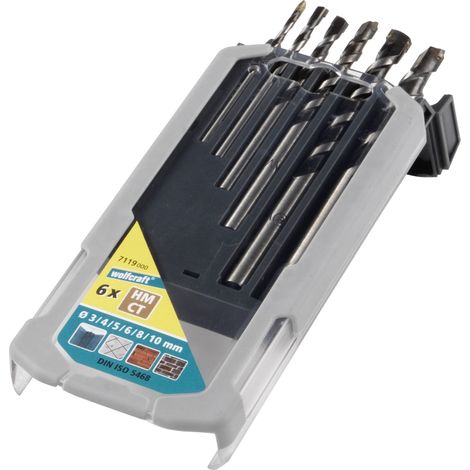 Set punte craft acciaio temprato tungsteno 3 10 mm (1/4)