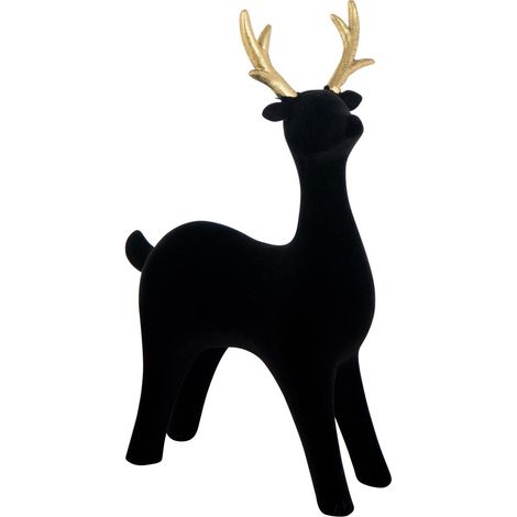Renne Déco Velours "Hollywood" 27cm Noir (1/2)