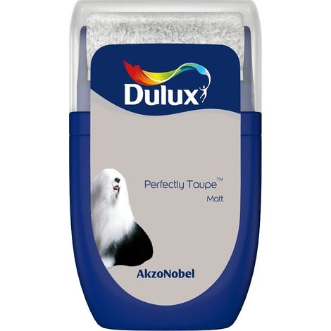 Dulux Retail Matt Emulsion Tester Paint Pot - 30ml - Perfectly Taupe