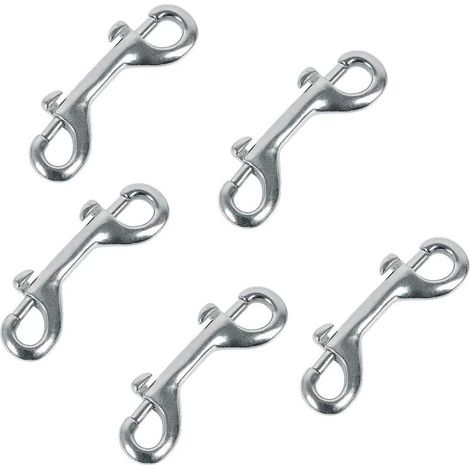 3.5 '' Double Extrémité Boulon Snaps Ensemble De Crochets INOX 316 Acier Inoxydable Nickel Plaqué Zinc Alloy Clips de Plongée sous Marine pour Agricul (1/5)