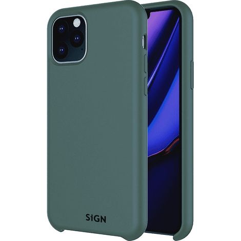 Custodia in silicone liquido sign per iphone 12 mini - menta