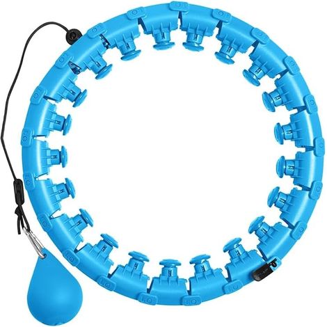 Cerceau de hula intelligent et ajustable, appareil de fitness pour abdominaux à domicile, exercices de gainage et gymnastique, 24 sections (1/5)