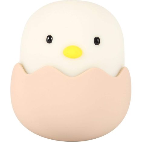 MINKUROW Nachtlichter für Mädchen, tragbares LED-Silikon-Nachtlicht für Kinderzimmer, USB-Kinder-Nachtlicht für Kleinkinder, niedliches Küken, Touch-Steuerung, für Baby, Kinder, Erwachsene (kaltweiß) (1/5)