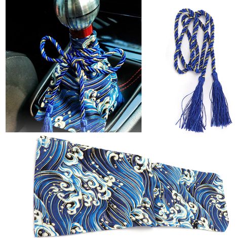 Protection de levier de vitesse en toile universelle style JDM pour modification auto (1/5)