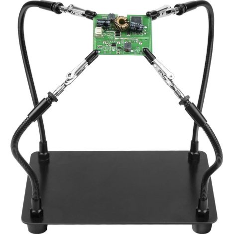 Outil de support de circuit imprimé à souder à la troisième main, accessoire de modélisme, outils de support de circuit imprimé, quatre bras d'assistance pour travaux manuels (1/5)