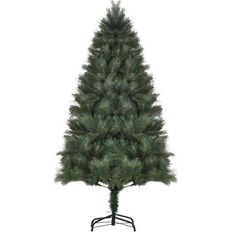 Albero di Natale artificiale, 90 cm di diametro e 180 cm di altezza, in cedro, con aghi realistici, colore verde, spedizione in loco. (1/5)
