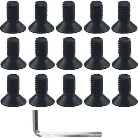 Tête de Tondeuse en Aluminium tête de Tondeuse en Nylon vis de Tondeuse à Gazon tête de Tondeuse à Gazon Pinceau Fixation du Couteau avec 1 clé (1/5)