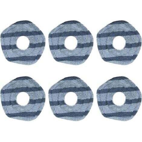 Set mit 6 waschbaren Wischmopp-Pads für Eufy X10 Pro Omni Staubsauger und Eufy X9 Pro Saugroboter, waschbar und wiederverwendbar, Ersatzteile, Zubehör, Wischmopp-Pads für Staubsauger (1/5)