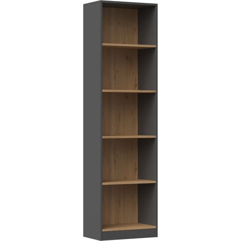 KAFFI - Librería de salón de estilo escandinavo - 50x30x181 - 5 baldas - Librería (1/4)