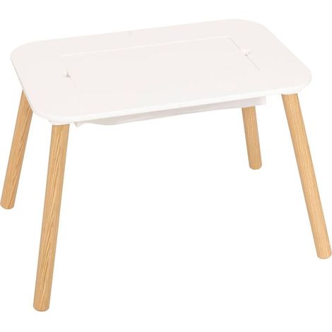 Table de jeu enfant avec plateau réversible - Longueur 68,5 x largeur 46,5 x Hauteur 43 cm (1/5)