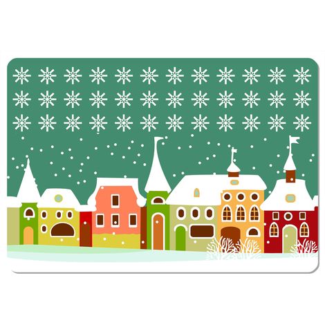 Rechteckiges Tischset 29×42 cm, Muster Carol – ökologischer Filz, waschbar bei 40 °C, Bertoni (1/2)