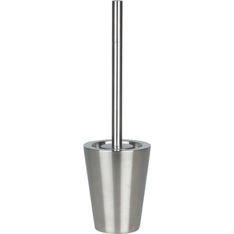 Escobillero con soporte de acero inoxidable MAX LIGHT Cromo Spirella