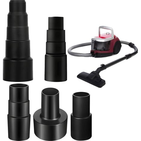 5 pièces Adaptateur Aspirateur, Adaptateurs pour Aspirateur, Tuyau Aspirateur Adaptateur, Adaptateur Tuyau Aspirateur, Adaptateur Aspirateur Atelier, adaptées aux raccords de tuyau d'aspirateur. (1/5)