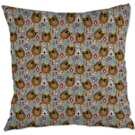 Housse de coussin de salon solide pour mariage, anniversaire, naissance de bébé (1/5)