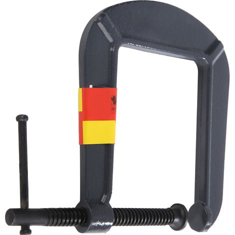 Serre-joint en C robuste de type G pour le travail du bois, outil de serrage pour la menuiserie et le bricolage (70, 110 mm)