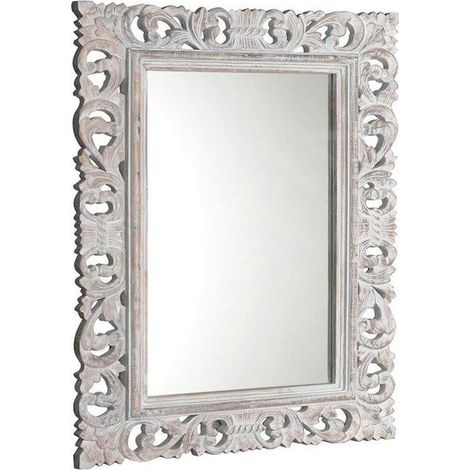 Sapho Scule - Miroir en cadre, 70x100 cm, blanc IN171 (1/5)