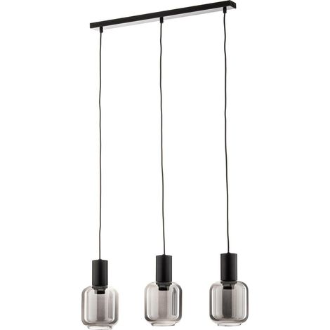 [NEUWERTIG] Euluna Pendelleuchte Smoke Hängeleuchte Deckenlampe Lampe Rauchglas Dreiflam97 B-Ware