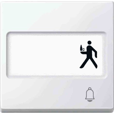 Interrupteur merten meg3365-0319 finition brillante champ personnalisable