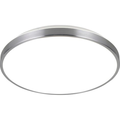 Reality LED-Deckenleuchte Anvi Ø38,5 cm Aluminium gebürstet neutralweiß Deckenlampen