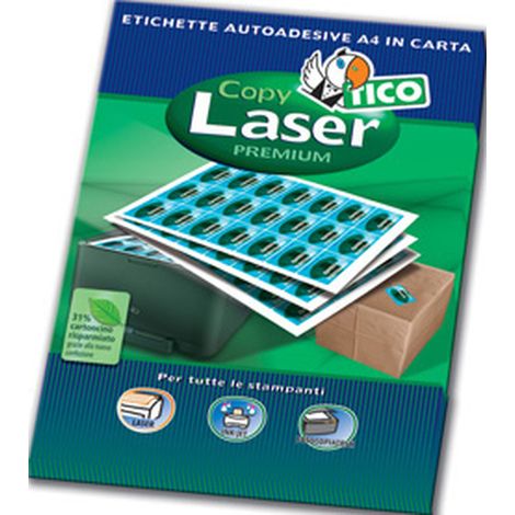 Tico Copy laser premium etiqueta autoadhesiva Blanco 2400 pieza(s) (1/3)