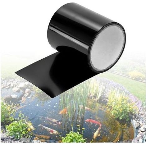 10x150 cm Kit Réparation Bâche Bassin – Ruban Adhésif Étanche pour Piscine, Étang et Tente, Patch Réparation Imperméable pour Fissures, Trous et Coutures (1/5)