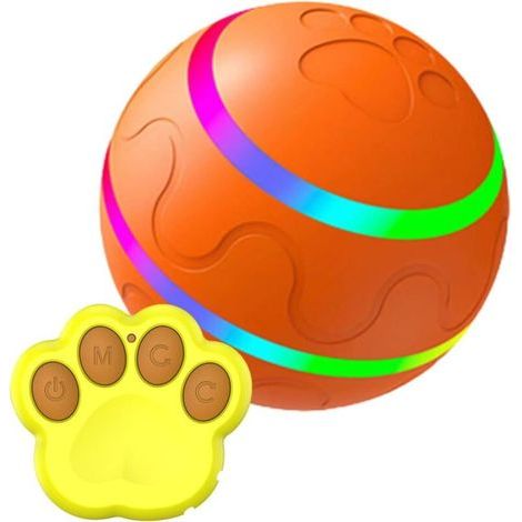 Houhence – Mobiler Hundeball mit Bewegungssensor – LED-Beleuchtung – Natürliches Silikon und TPU – Wiederaufladbar und wasserdicht – Für den Innen- und Außenbereich (1/5)