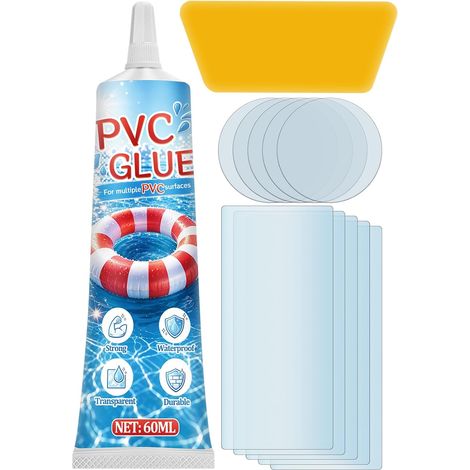 Kit Reparation Liner Piscine, Rustine Piscine, Étanche Kit Reparation Spa Gonflable, Convient Aux Bateaux Gonflables, Matelas, Jacuzzi, Bouee, Super Pouvoir Adhésif, Durable (1/5)