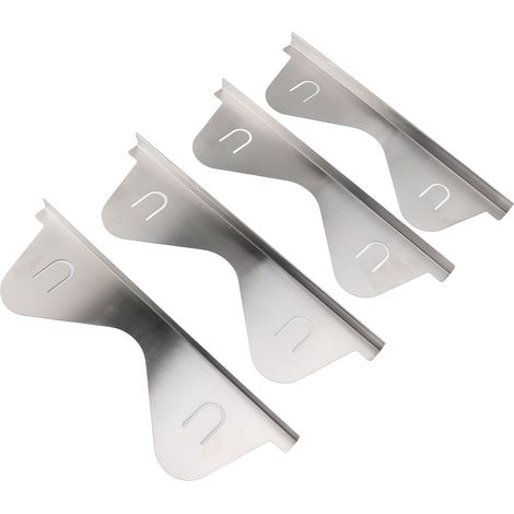 2 paires de couvre-joints pour plan de travail de cuisinière, en acier inoxydable, extensibles de 35 à 70 cm, faciles à nettoyer, pour combler les espaces entre la cuisinière et le plan de travail. (1/5)