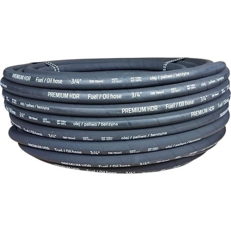 Tuyau pour carburant, essence, huile Fi 20 mm 1 MPa (3/4") (1/5)