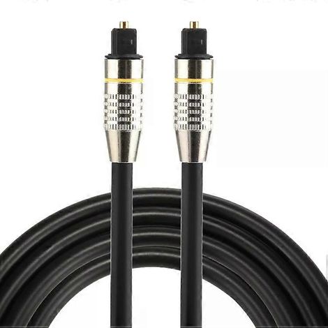 Câble optique Toslink - 1,5 m, diamètre extérieur 6,0 mm, plaqué nickel, mâle-mâle (1/5)
